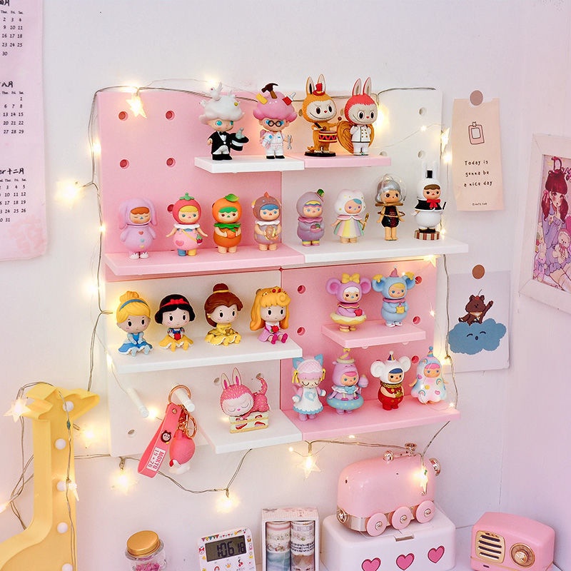 Kệ Bảng Pegboard Mini dán tường Trang Trí Nhựa Cao cấp BG39