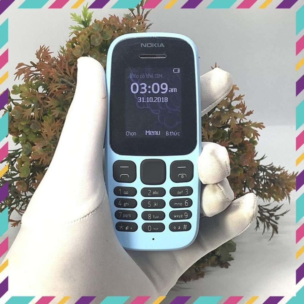 Điện Thoại Nokia 105 1 Sim 2017 Chính Hãng - Bảo Hành 12 Tháng