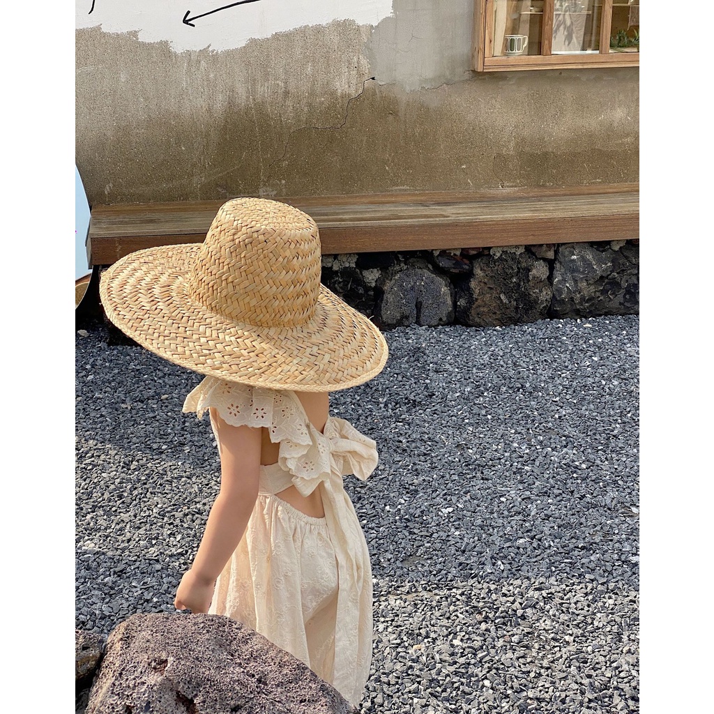 Áo Liền Quần Hai Dây Bằng Vải Cotton Thêu Hình Phong Cách Hàn Quốc Thời Trang Mùa Hè 2022 Dành Cho Bé Gái