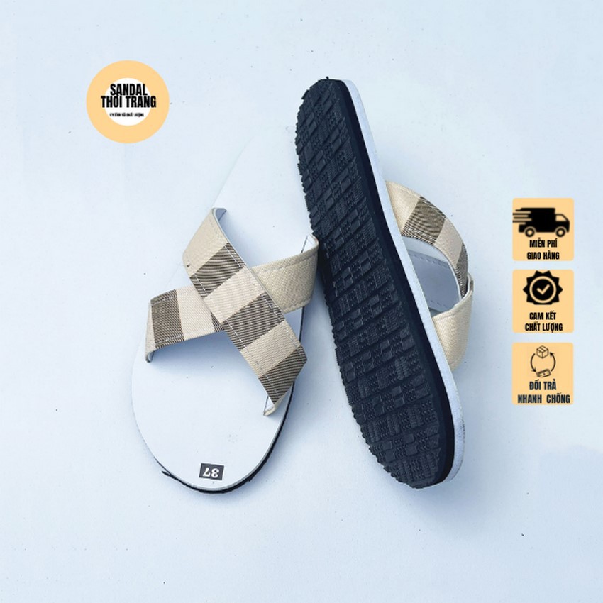 Dép sandal quai chéo nữ nam,sandalthoitrang Dép xăng đan quai chéo nữ giá rẻ
