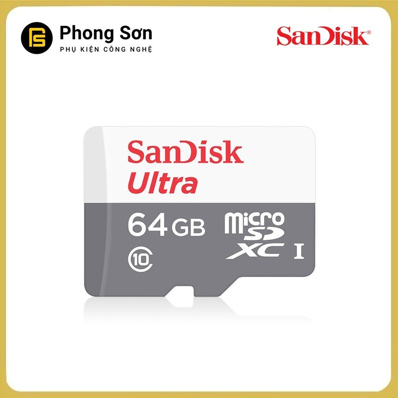 Thẻ nhớ Micro SDXC 64GB Ultra 533x 80mb/s Sandisk | BigBuy360 - bigbuy360.vn