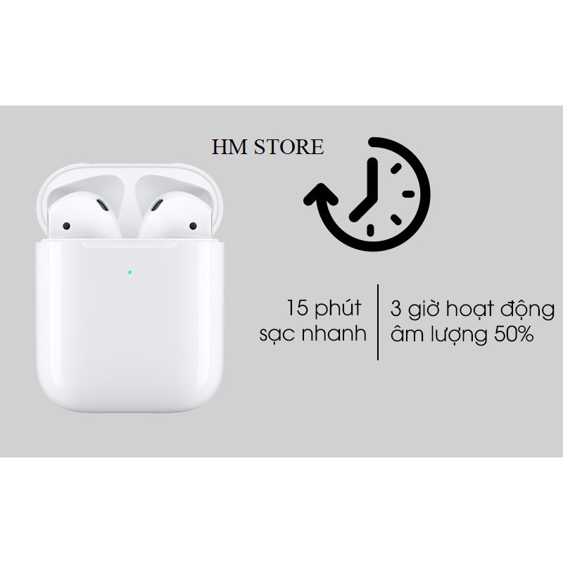 Air-pods 2️⃣ [Định Vị + Đổi Tên+Cảm ứng đa điểm], Airpod Bản Cao Cấp Bảo Hành 6 Tháng