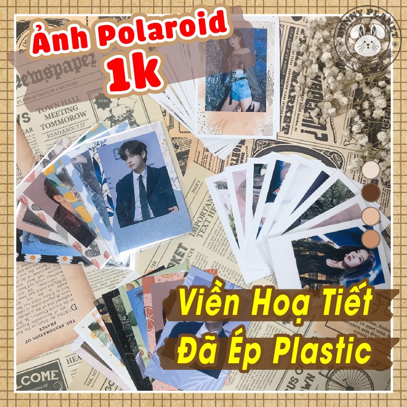 In Ảnh Polaroid Viền Hoạ Tiết 6x9 theo yêu cầu 1k đã ép Plastic, ép Lụa - Cưng Xỉu | BigBuy360 - bigbuy360.vn