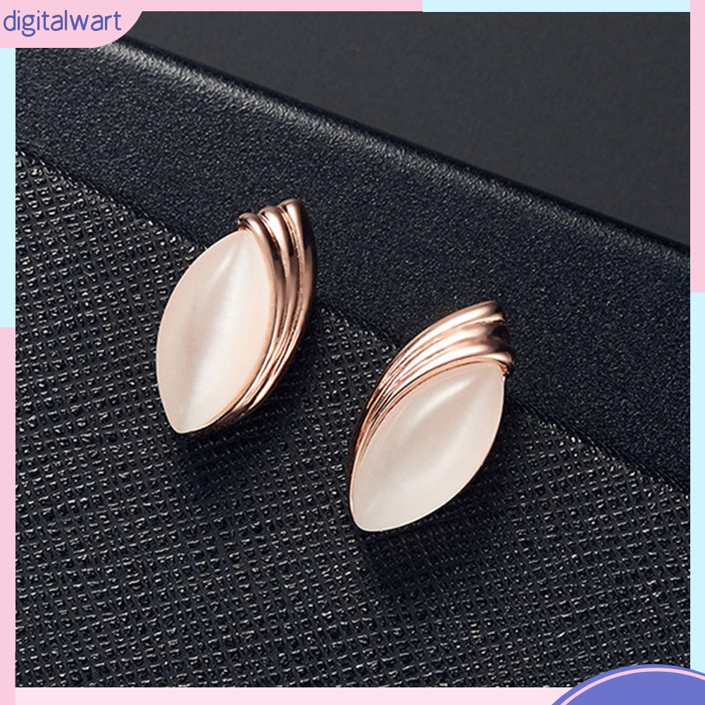 Bộ Dây Chuyền + Bông Tai Đính Đá Thời Trang Sang Trọng Cho Nữ