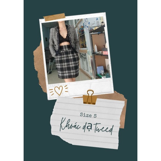 Áo khoác dạ tweed