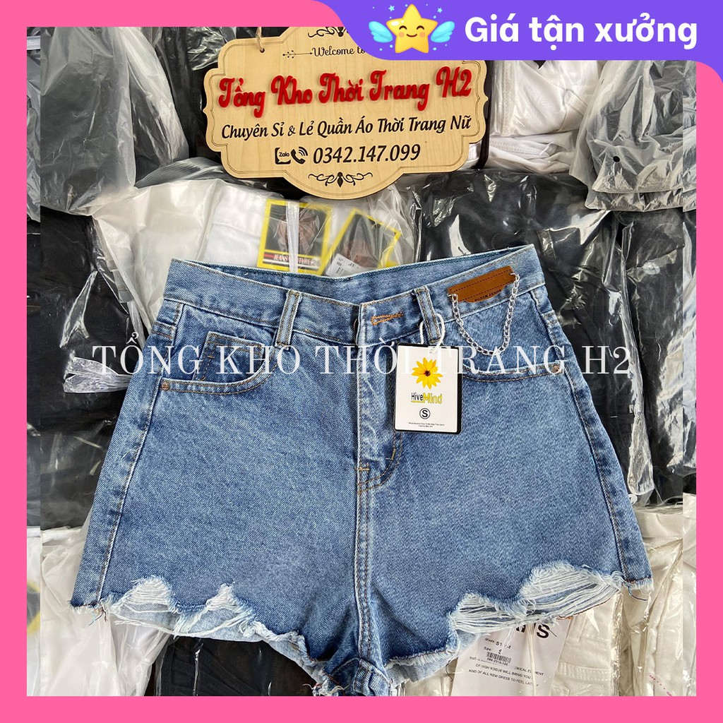 ✅🎯 Ảnh thật 100% 🎯 ✅Quần Jean Short Nữ Rách Lưng Cao Ulzzang Hàn Quốc, Quần Sooc Bò Nữ Cạp Cao Vintage | BigBuy360 - bigbuy360.vn