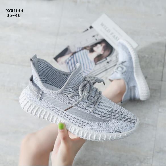 XGU144 Giày sneaker nữ lưới dệt cá tính