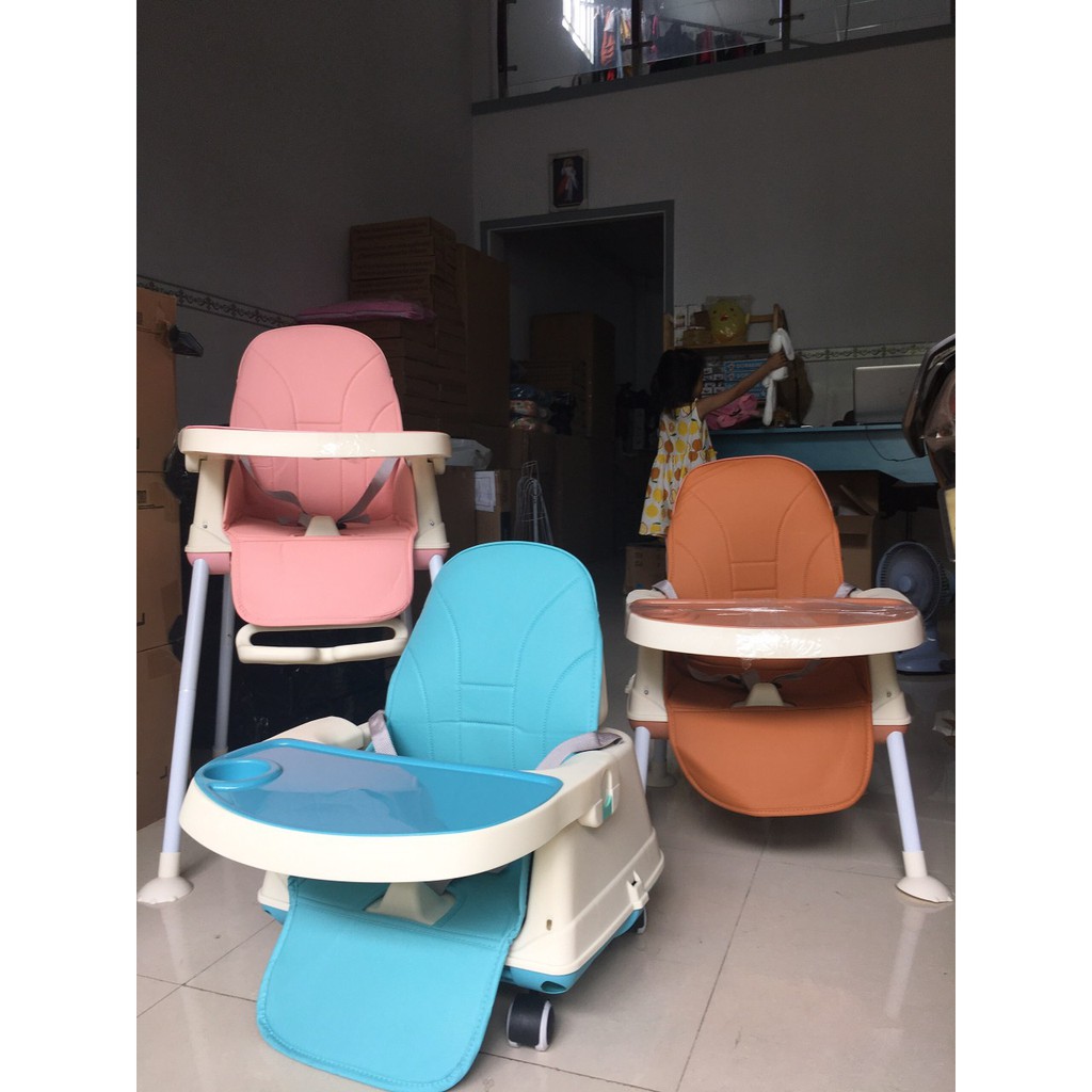 [Mã FMCGSALE24 giảm 8% đơn 500K] &lt;Rẻ vô địch&gt; Ghế ăn dặm Hanbei 3 chức năng &lt;Phiên bản mới - đầy đủ đệm - bánh xe&gt;