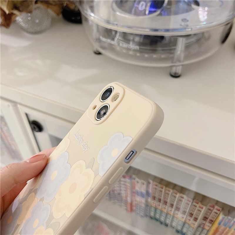 Ốp lưng iphone cạnh vuông hoa cúc BVC 6s/6splus/7/7plus/8/8plus/x/xr/xs/11/12/13/14/pro/max/plus/promax BVC966