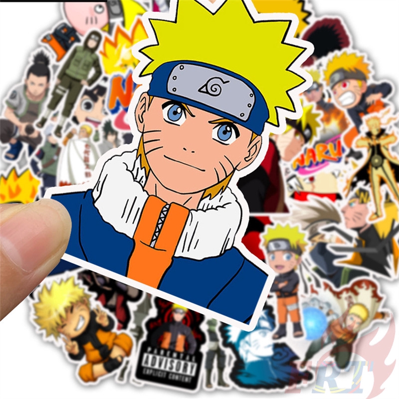 ❉ Naruto - Series 01 Anime Stickers ❉ 50Pcs/Set Uzumaki Naruto Uchiha Sasuke DIY Fashion Decals Doodle Stickers