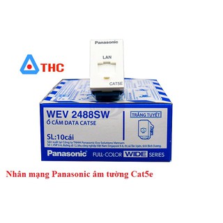 Nhân mạng Cat5e âm tường Panasonic WEV2488SW