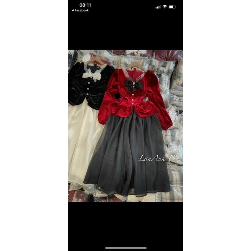 set ao peplum kèm chân váy midi (hình thật shop Thảo Nhỏ Store chụp )
