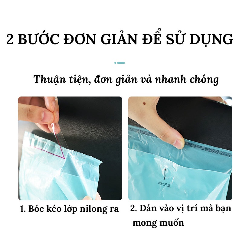 Túi Đựng Rác Trên Ô Tô, Và Túi Dự Phòng Khi Nôn Trên Xe -  Combo 50 Túi CARZONE.TOP