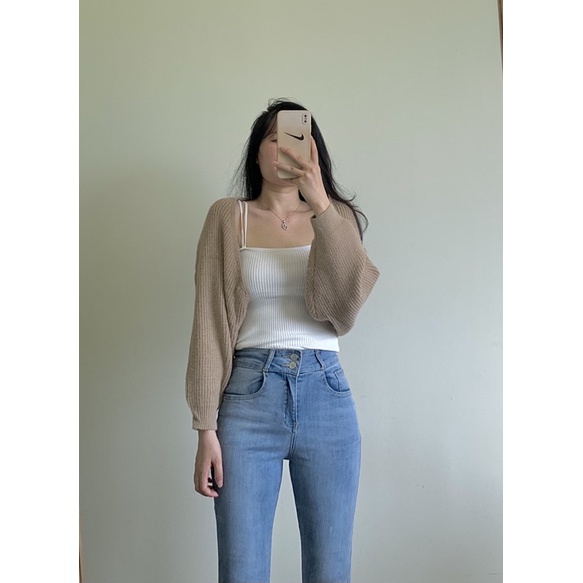 Áo len khoác lửng