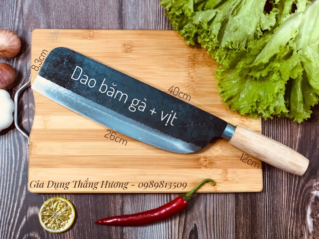 Dao chặt gà (vừa thái vừa chặt nhíp xe 100%)