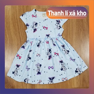 [Mã giảm giá 30%-Follow shop] - giao ngẫu nhiên-Váy hè xuất khẩu cho bé gái -thun 100% cotton co giãn, mềm mịn, mặc mát