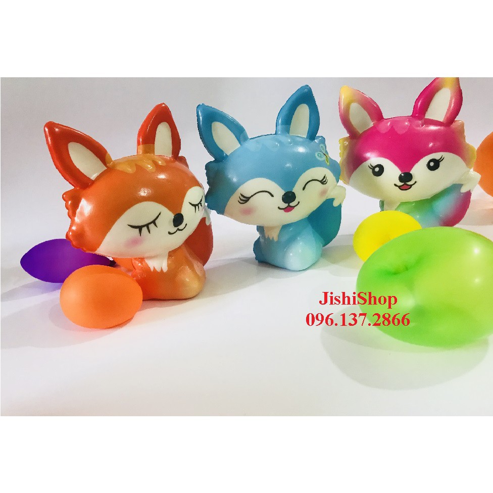 Squishy hồ ly màu xanh dương- đồ chơi an toàn cho trẻ mã sản phẩm UN1935