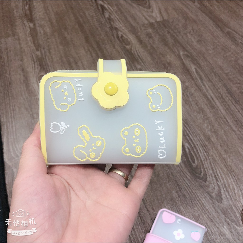 Ví đựng thẻ card, căn cước giấy tờ họa tiết hoa quả size 10cm 20 ngăn mini tiện dụng siêu xinh-giadungsieure