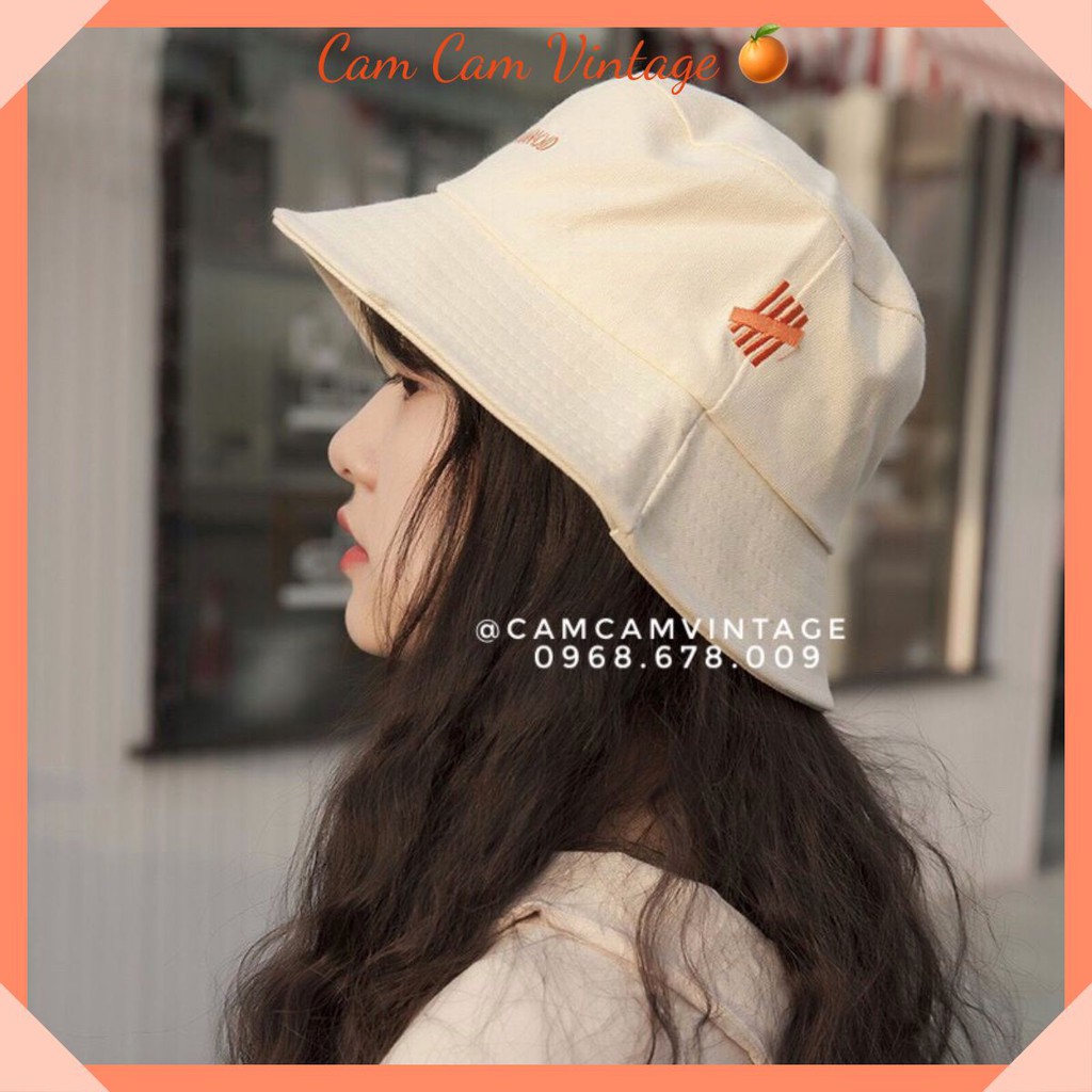 MŨ BUCKET NAM NỮ NÓN ULZZANG NÓN BUCKET KEM VINTAGE VÀNH RỘNG BA MÀU