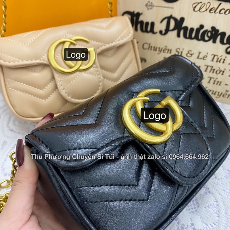 Túi G.c GÙCCII Mamont Đeo Chéo kẹp nách- cầm tay thời trang, lót đỏ size 18 (ảnh shop chụp - kèm video)