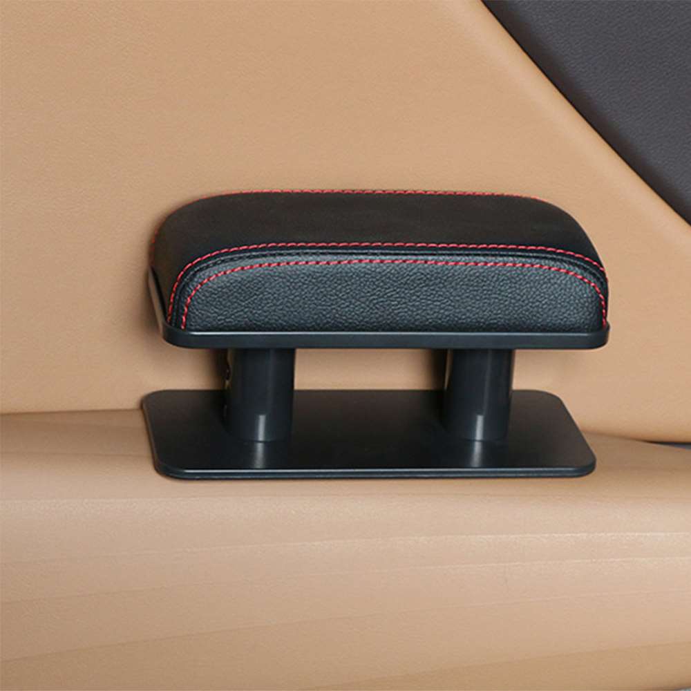 Universal Car Armrest Cushion Pu Leather Elbow Support Mat Main Driver Co-pilot Position Anti-fatigue Armrest Arm Protective Pad