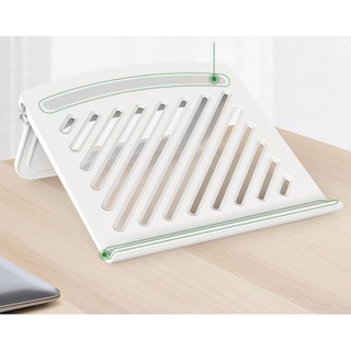 Kệ Đỡ Máy Tính Laptop Macbook Gấp Gọn Để Bàn Kiêm Đế Tản Nhiệt Bằng Nhựa ABS Cứng Cáp Đa Năng CBOX D16