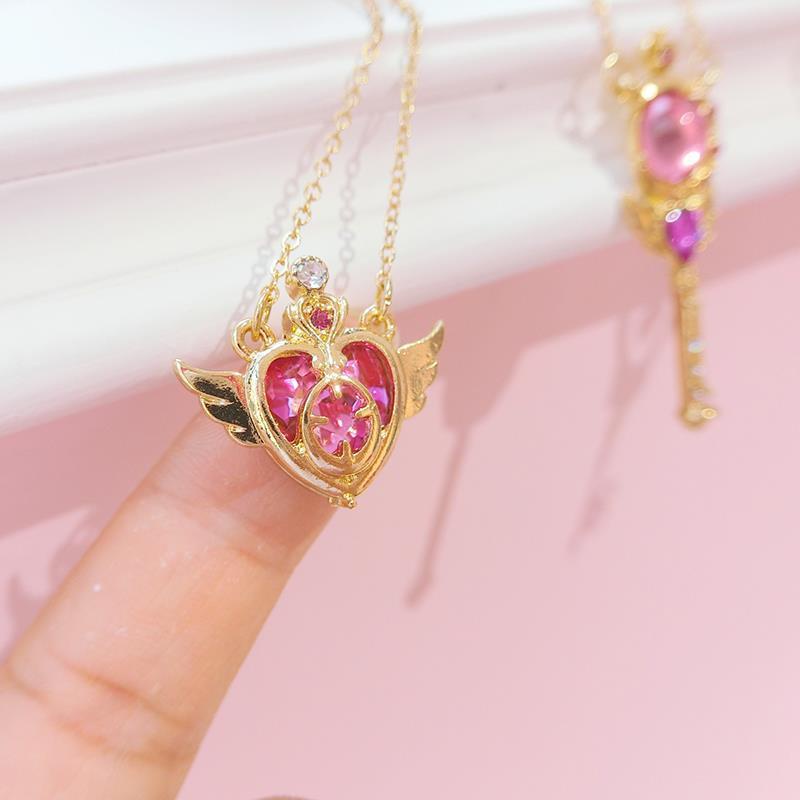 Vòng cổ Hình Trái Tim Pha Lê Phong Cách Thời Trang Đơn Giản Dành Cho Nữ