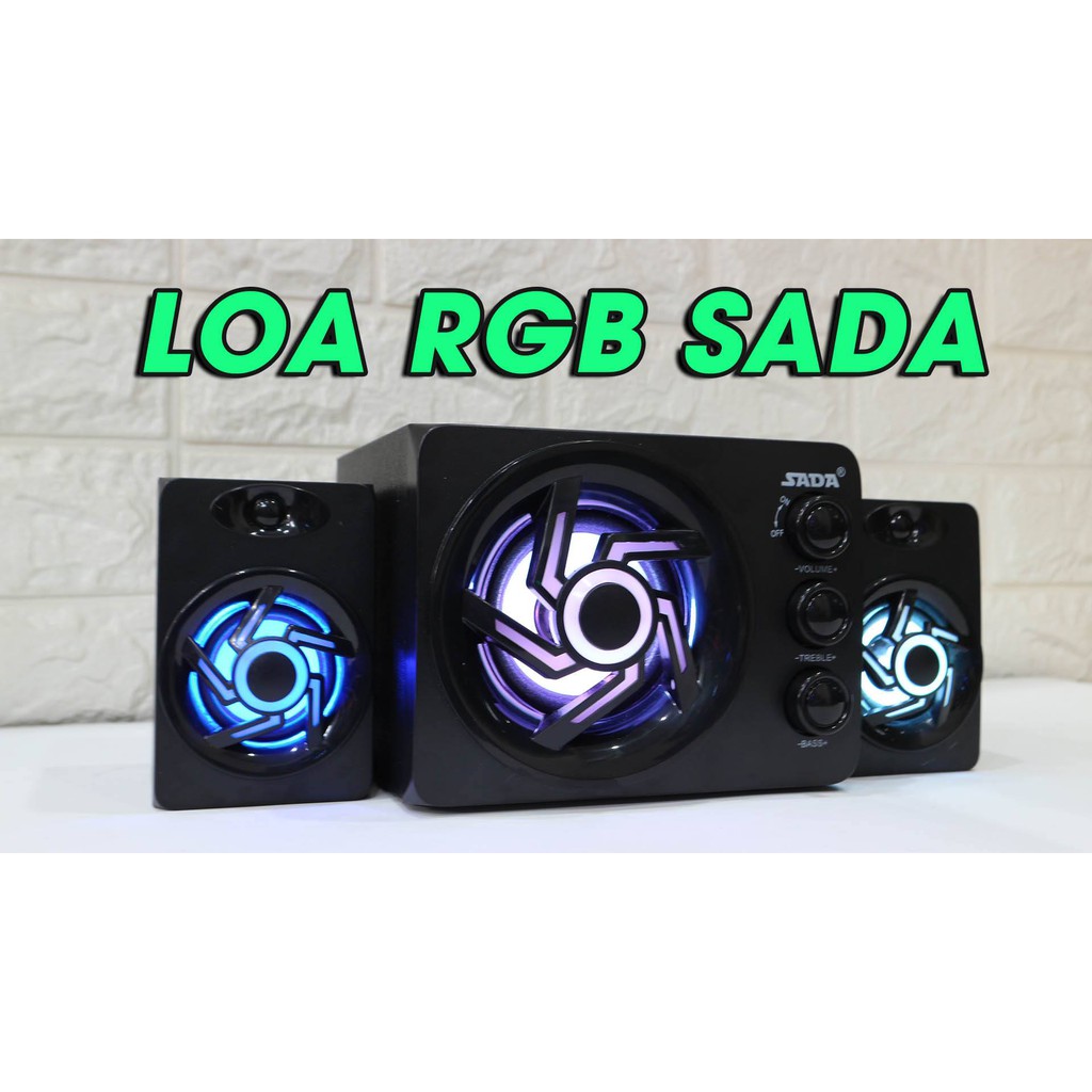 LOA VI TÍNH BLUETOOTH SADA D-209 2.1 LED RGB BASS SIÊU TRẦM - Giá Tốt