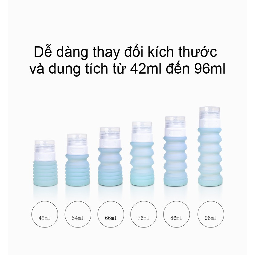 Chai chiết mỹ phẩm dầu gội Silicon Co Giãn 88ml