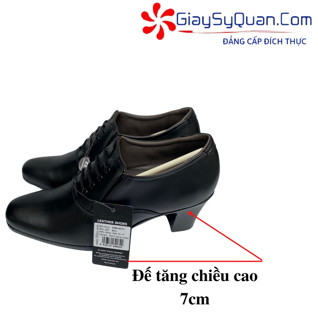 GIÀY DA NỮ CAO 7CM MÃ 607C