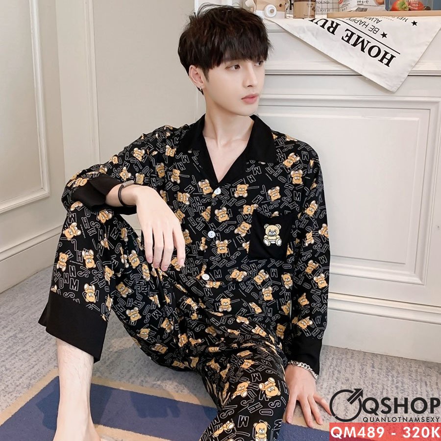 Bộ đồ pijama nam quần ngắn tay ngắn QM488-489-490-491-492-493-494