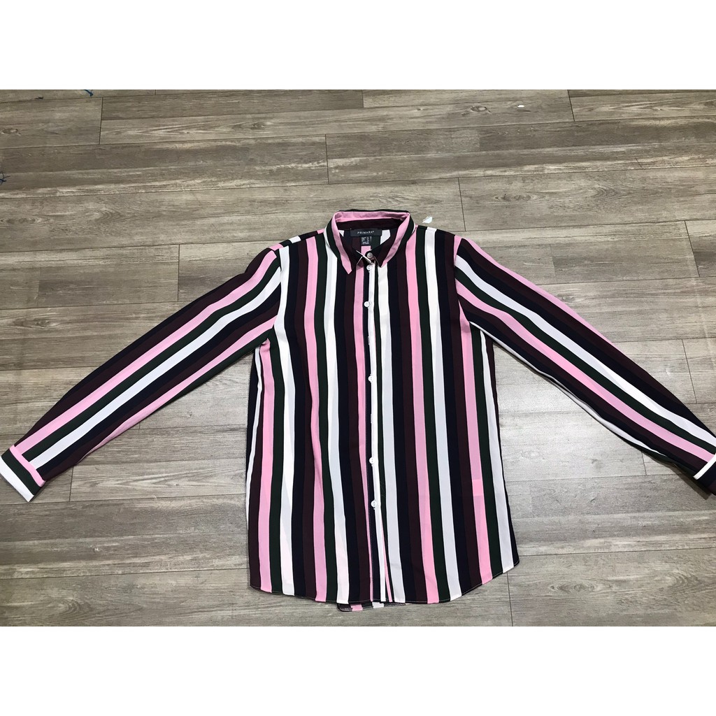 áo sơ mi PRIMARK kẻ sọc nhiều màu vnxk