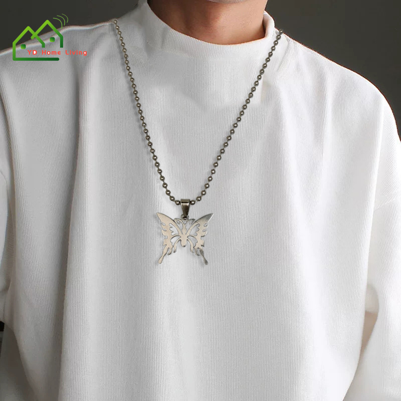 Vòng Cổ Mặt Bướm Rỗng Phong Cách Hip Hop Thời Trang