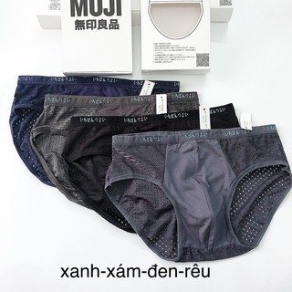 Hộp 4 quàn lót nam thông hơi MUJI cao cấp - HÀNG LOẠI 1 - Check code ra mã vạch