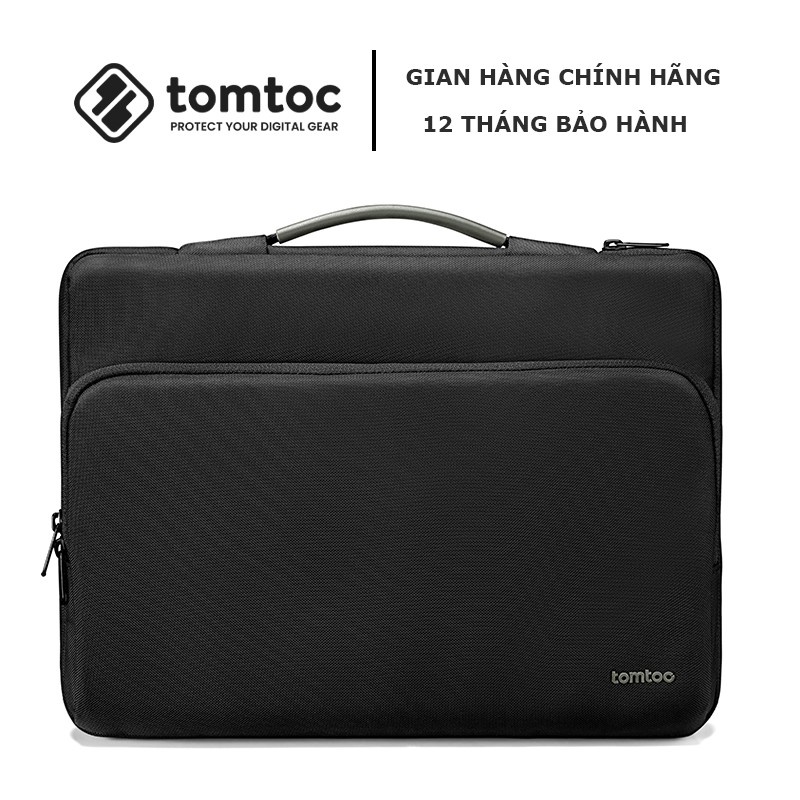 TÚI XÁCH CHỐNG SỐC TOMTOC (USA) Briefcase MACBOOK 13/13.3/15/16” Black - A14