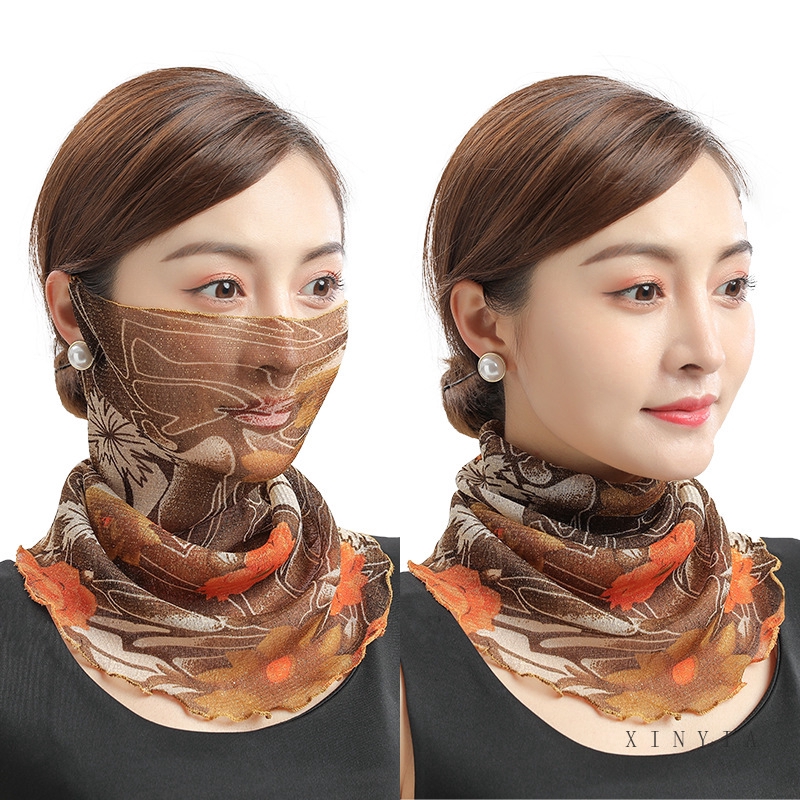 Khăn Che Mặt Cổ Chống Nắng Bảo Vệ Khỏi Tia Uv Dành Cho Nữ