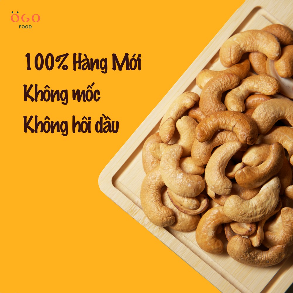 Hạt Điều Rang Muối  Tách Vỏ, Vỡ Đôi - OGO Food - 200g, 500g