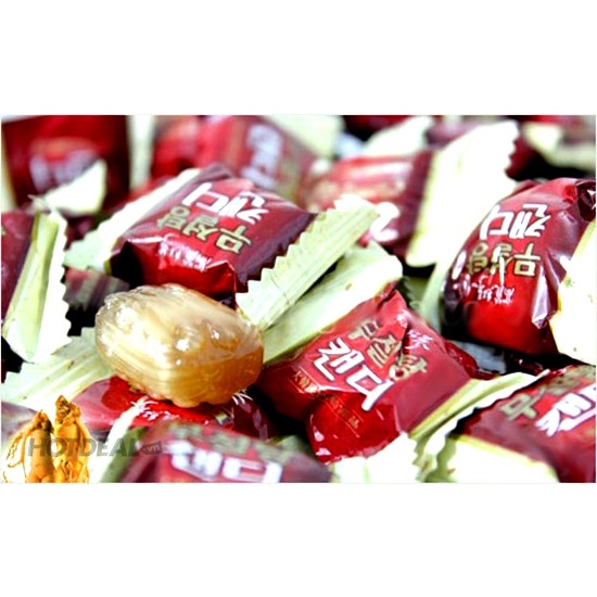 [Combo 10 gói] Kẹo hồng sâm không đường Hàn Quốc 500g cao cấp, quà tặng ăn vặt cho ông bà