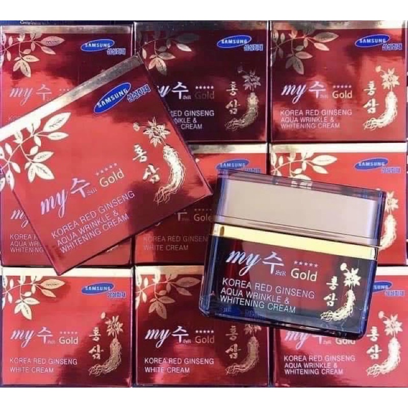 Kem nhân sâm - Kem trắng da chiết xuất nhân Sâm Ngày và Đêm My Gold 50ml [Chính Hãng Hàn Quốc]