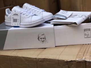 Giầy stan mith gót xanh 1:1 ( full phụ kiện + free ship )