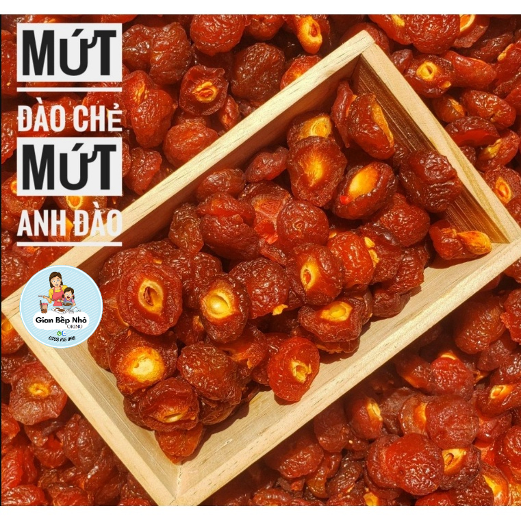 Mứt đào chẻ sấy dẻo đà lạt thơm ngon lạ miệng - hủ 500g