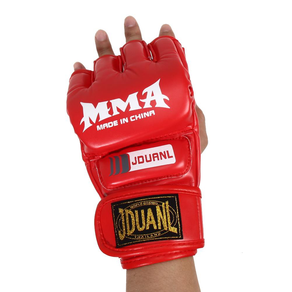 MMA Muay Thai Gym Punching Bag Half Găng Train Sparring Kick Boxing Găng tay