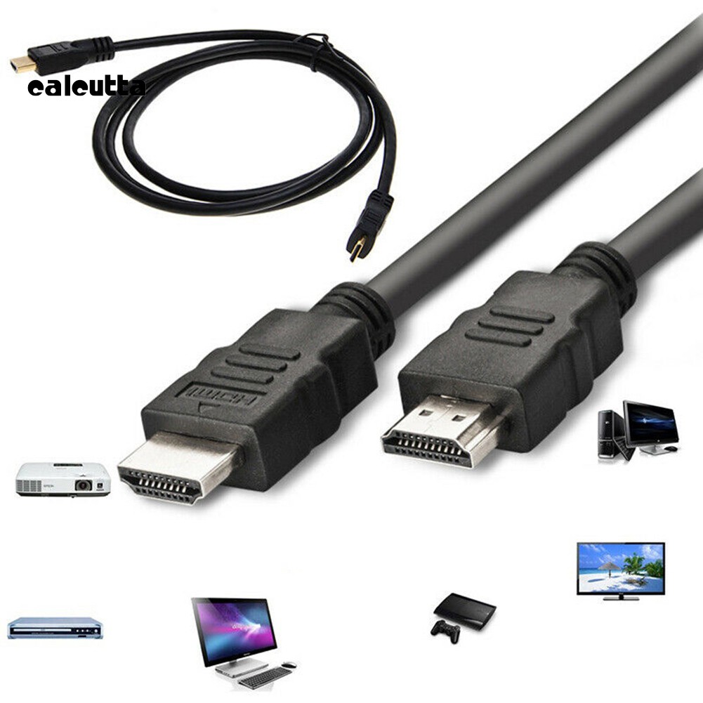 ✡COD✡0.5/1.5/1/2/3m 1080P HD HDMI V1.4 Male to Male Adapter Cable for TV DVD Monitor