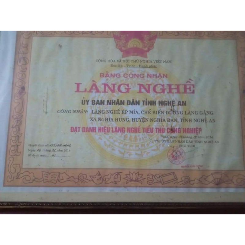 [ Hữu Cơ] Đường Phên Mật Mía Làng Găng, Nghệ An Nguyên Chất, tốt cho sức khoẻ, thay thế đường cát tinh luyện