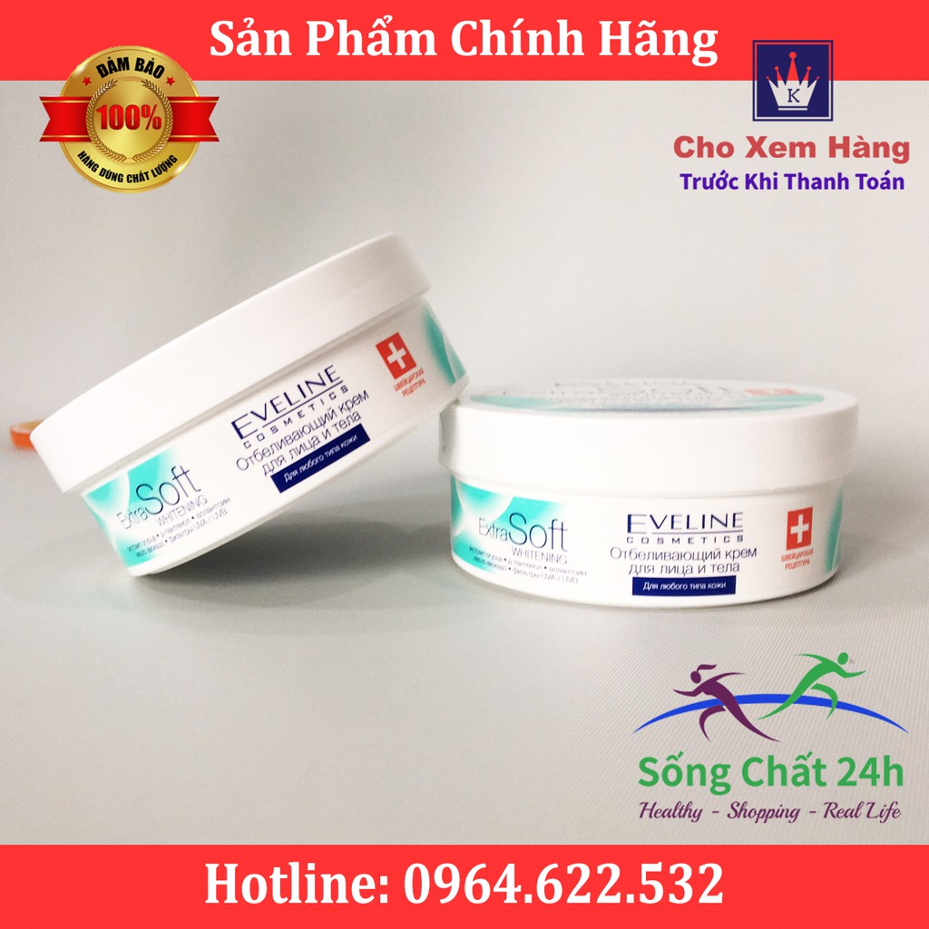 KEM DƯỠNG TRẮNG DA EVELINE EXTRA SOFT [MẶT & BODY]