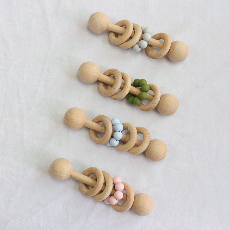 Đồ Chơi Vòng Lục Lạc Ngậm Nướu Cho Bé Sơ Sinh Mọc Răng