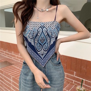 Áo hai dây khăn lụa nhiều mẫu mã 32036
