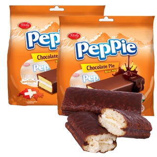 Combo 2 Bịch (12 thanh x 216gr) Bánh phủ socola kem bơ sữa Richy Peppie công nghệ Thuỵ Sĩ (Date: 12 tháng)
