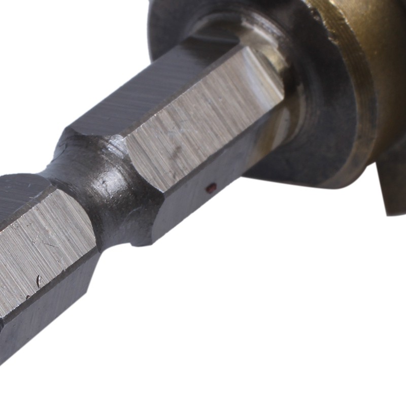 Đầu khoan cắt đục lỗ hình nón lục giác HSS 4-22mm 4241 bằng titan