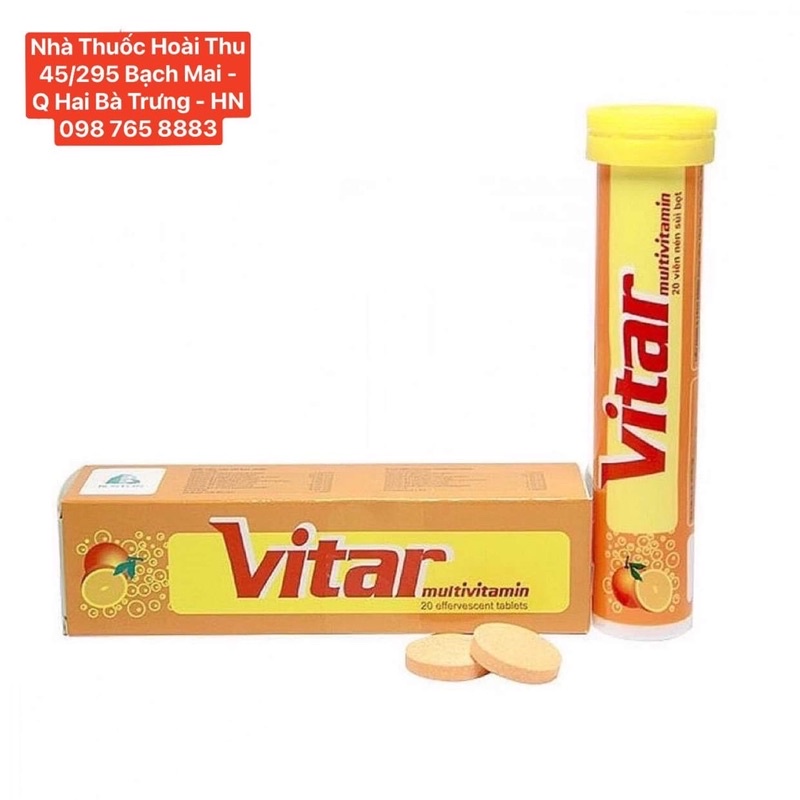 Viên sủi C Vitar - Bổ sung Vitamin, tăng sức đề kháng cho cơ thể